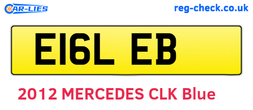 E16LEB are the vehicle registration plates.