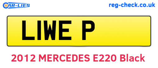 L1WEP are the vehicle registration plates.