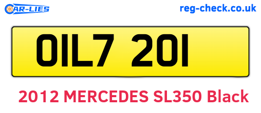 OIL7201 are the vehicle registration plates.