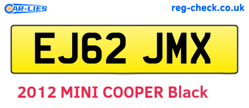 EJ62JMX are the vehicle registration plates.