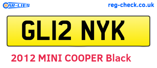 GL12NYK are the vehicle registration plates.