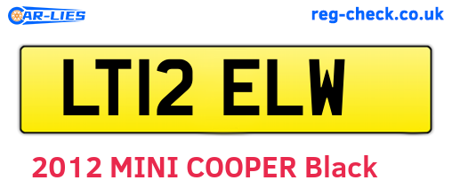 LT12ELW are the vehicle registration plates.