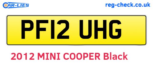 PF12UHG are the vehicle registration plates.