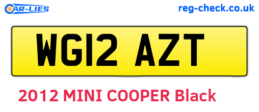 WG12AZT are the vehicle registration plates.