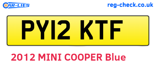 PY12KTF are the vehicle registration plates.