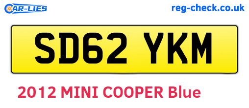 SD62YKM are the vehicle registration plates.