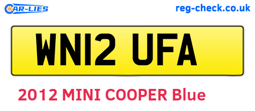 WN12UFA are the vehicle registration plates.