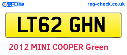 LT62GHN are the vehicle registration plates.