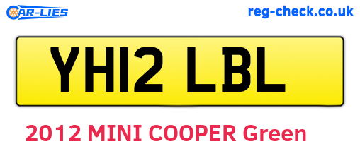 YH12LBL are the vehicle registration plates.