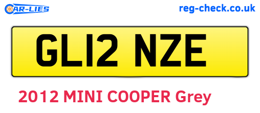 GL12NZE are the vehicle registration plates.
