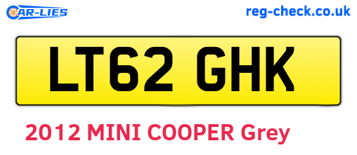 LT62GHK are the vehicle registration plates.