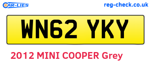 WN62YKY are the vehicle registration plates.