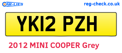 YK12PZH are the vehicle registration plates.