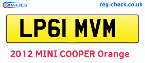 LP61MVM are the vehicle registration plates.