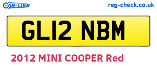 GL12NBM are the vehicle registration plates.