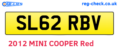 SL62RBV are the vehicle registration plates.
