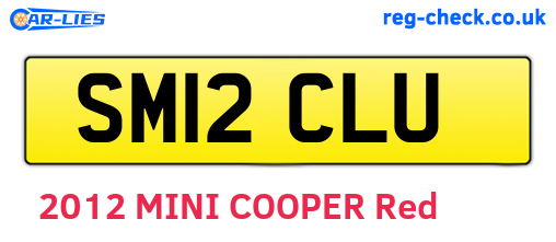 SM12CLU are the vehicle registration plates.