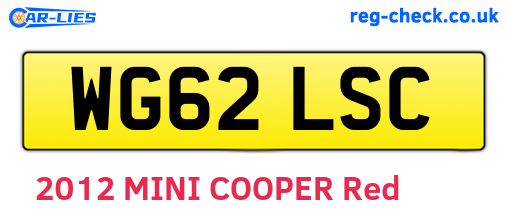 WG62LSC are the vehicle registration plates.