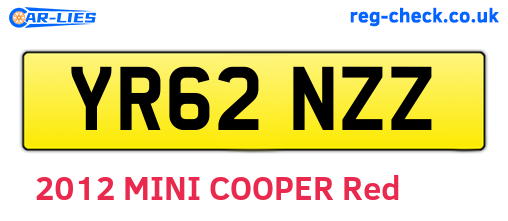 YR62NZZ are the vehicle registration plates.