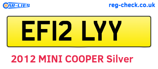 EF12LYY are the vehicle registration plates.
