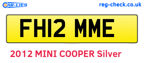 FH12MME are the vehicle registration plates.