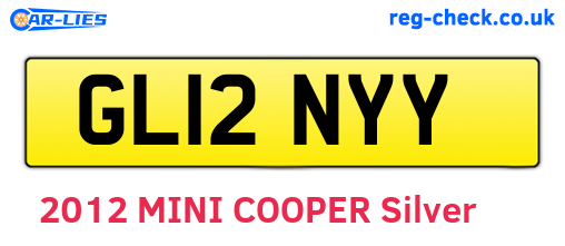 GL12NYY are the vehicle registration plates.