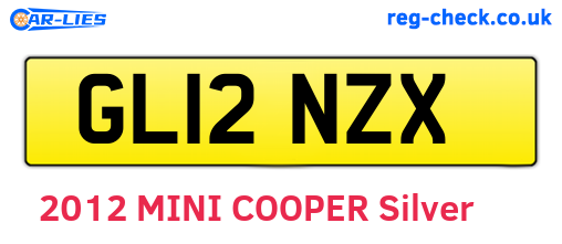 GL12NZX are the vehicle registration plates.