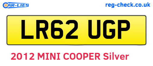 LR62UGP are the vehicle registration plates.