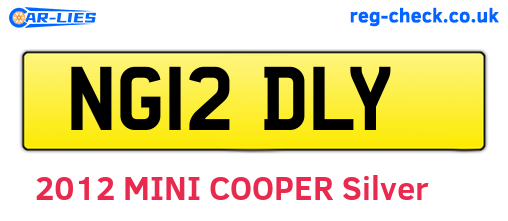 NG12DLY are the vehicle registration plates.