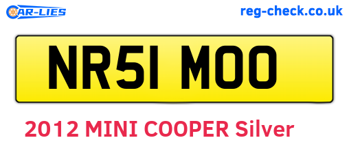 NR51MOO are the vehicle registration plates.