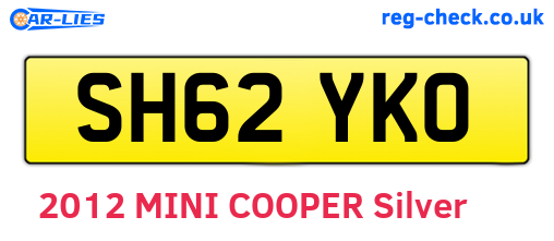 SH62YKO are the vehicle registration plates.