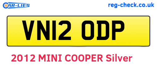 VN12ODP are the vehicle registration plates.