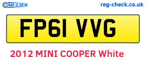 FP61VVG are the vehicle registration plates.