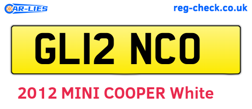 GL12NCO are the vehicle registration plates.