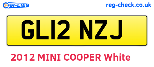 GL12NZJ are the vehicle registration plates.