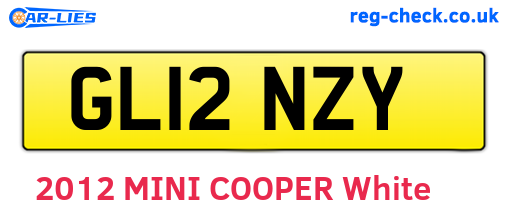 GL12NZY are the vehicle registration plates.