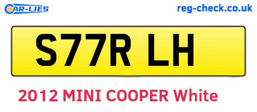 S77RLH are the vehicle registration plates.