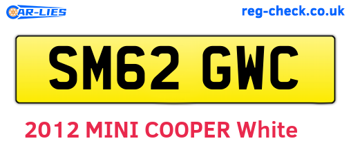 SM62GWC are the vehicle registration plates.
