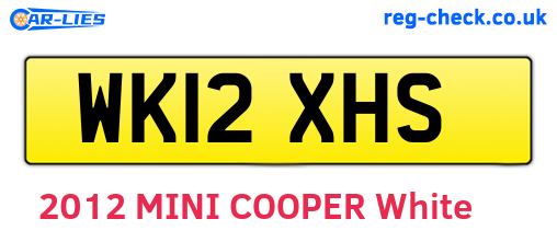 WK12XHS are the vehicle registration plates.