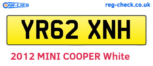 YR62XNH are the vehicle registration plates.