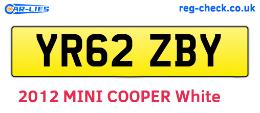 YR62ZBY are the vehicle registration plates.