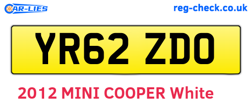 YR62ZDO are the vehicle registration plates.