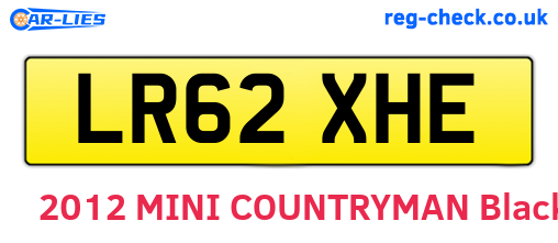 LR62XHE are the vehicle registration plates.