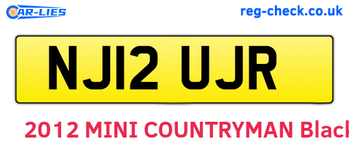 NJ12UJR are the vehicle registration plates.