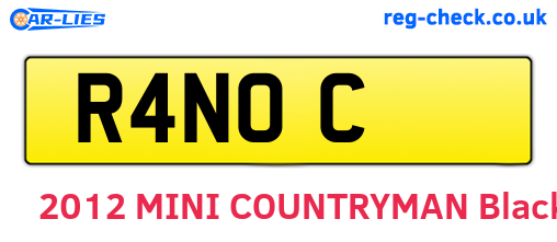 R4NOC are the vehicle registration plates.