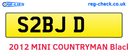S2BJD are the vehicle registration plates.