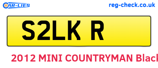 S2LKR are the vehicle registration plates.