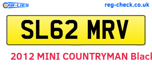 SL62MRV are the vehicle registration plates.