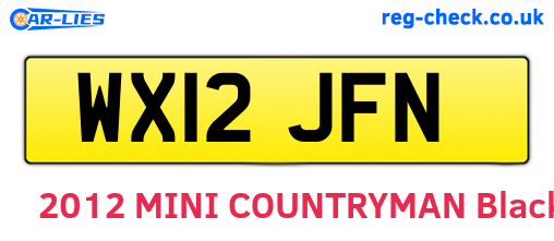 WX12JFN are the vehicle registration plates.