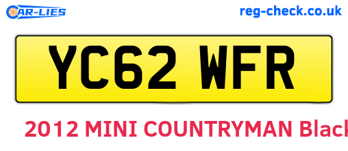 YC62WFR are the vehicle registration plates.